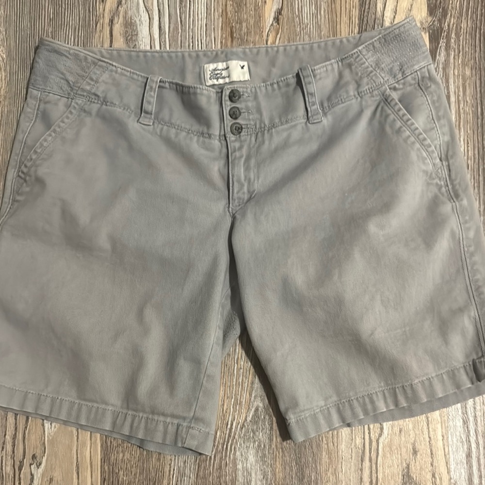 American Eagle Outfitters Gray Bermuda Shorts